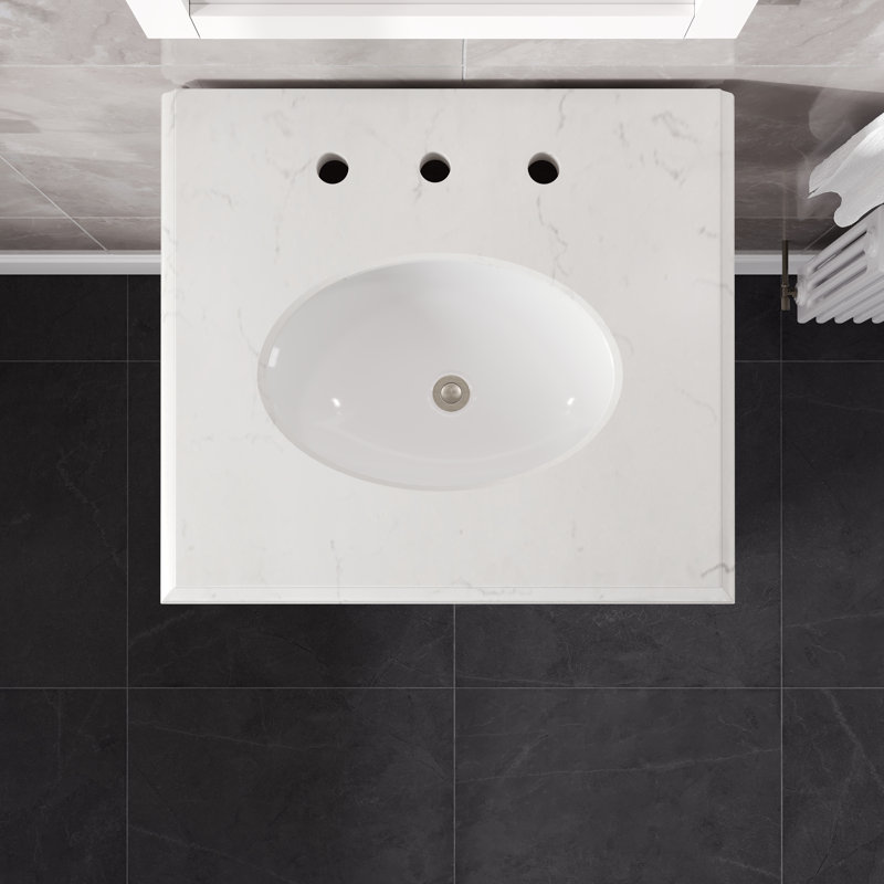 Ensemble de meuble-lavabo simple 24 po Elite Stamford, Blanc