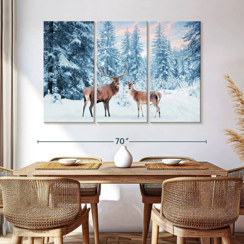Cerf Brampt Winter Wonderland, H 42 po x l 65 po