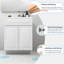 Base de meuble-lavabo simple 24 po blanc antique seulement