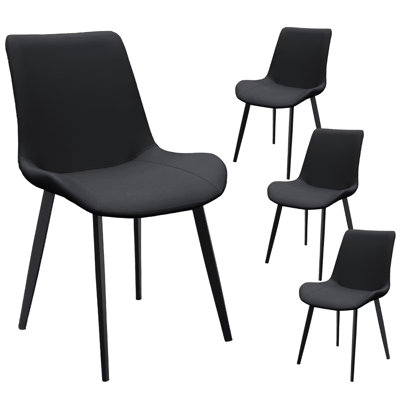 Chaise en polyuréthane avec pieds en métal