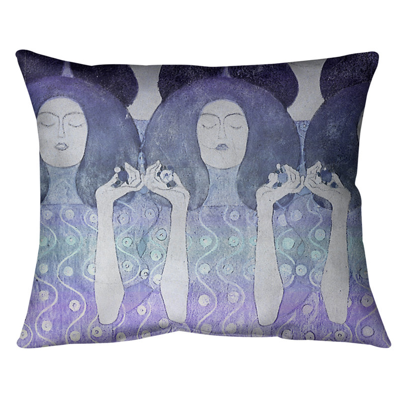 Coussin lombaire de mariés anges, Duvet synthétique, 14 po x 10 po, Bleu
