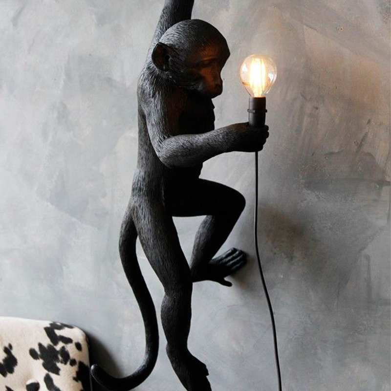 Lampe murale Primer - noir, Noir satiné