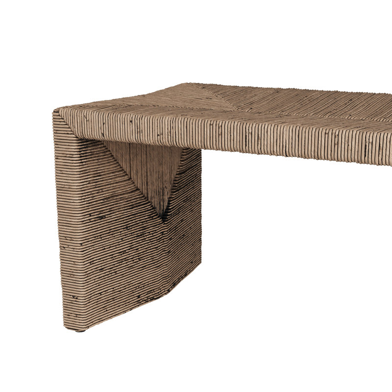 Zuri Rattan Bench