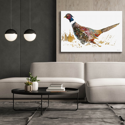  «Pheasant 2» par Stellar Design Studio, art mural en toile, 60 po x 40 po