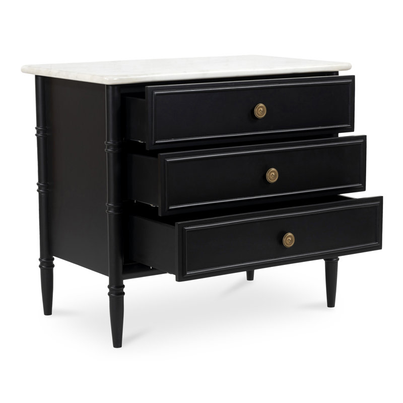 Berlin 3 Drawer Nightstand
