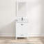 Meuble-lavabo simple 24 po avec plateau en marbre de Carrare Nishiki-1750988448