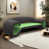 Fibre de polyester noir et vert
