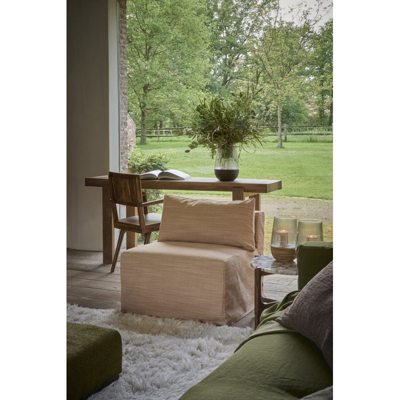 Arbre ouragan / vase en bois de manguier, H 12,99 po x l 8,66 po x P 8,66 po, Marron foncé