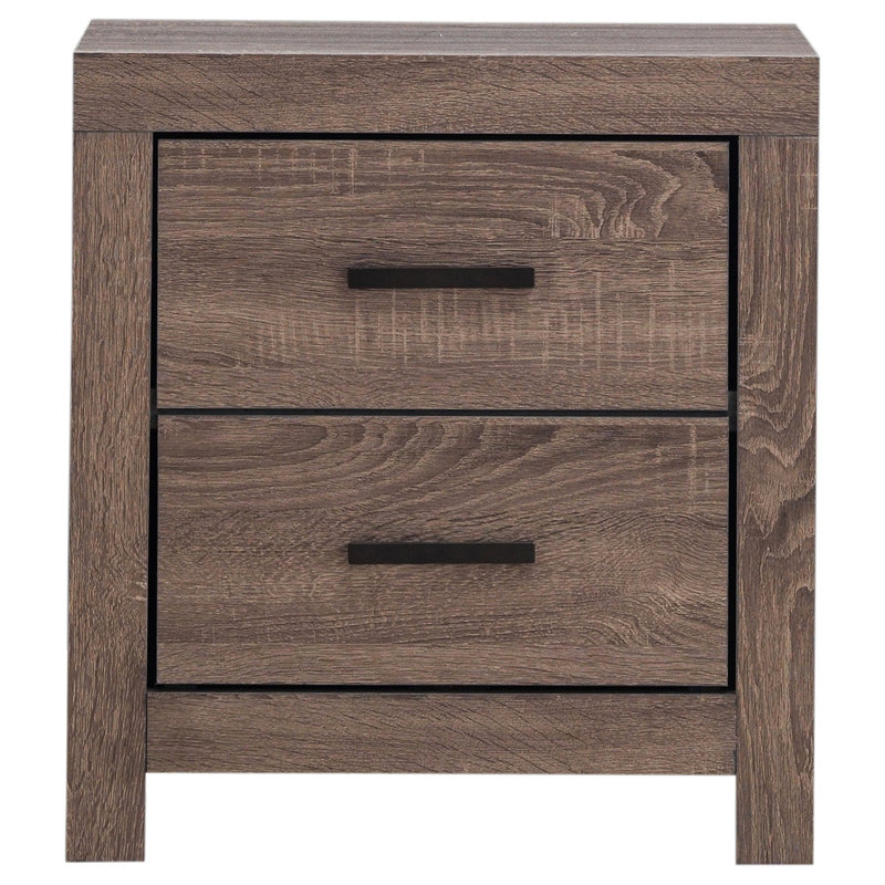 Brantford 2-Drawer Nightstand, Oak