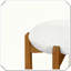 Ensemble de 4 tabourets de bar rembourrés en bois d'intérieur finition noyer pratique, durable, compact et fonctionnel-121321835