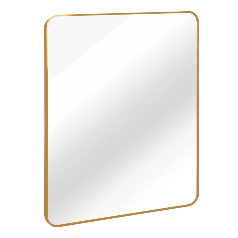 30 "X36" Rectangular Bathroom Wall Mirror, Gold