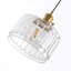 Luminaire suspendu cylindrique en verre 1 lumière