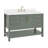 Magnolia 55" Single Bathroom Vanity in Vintage Green, with 1.5 Italian Carrara Marble Top, Oval Sink-1088162257-1082820512