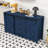 Farmhouse Sideboard with Sliding Barn Doors, 4 Drawers and Power Outlet for Living Room-656081584