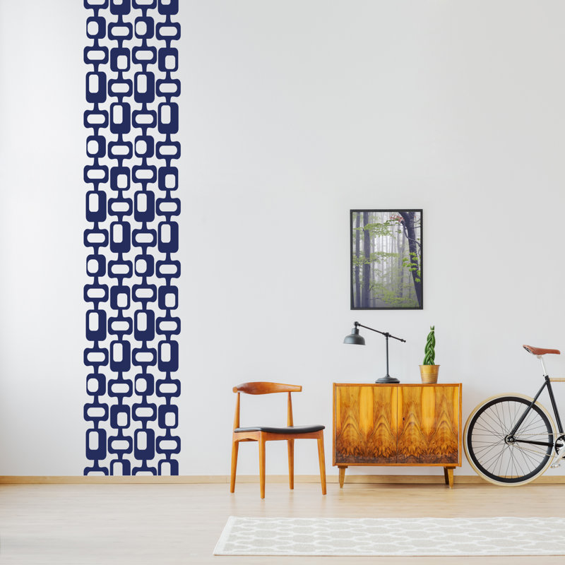 Abstract Wall Decal, Navy