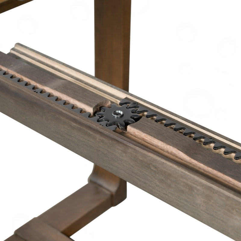 Extendable Dining Table with Removable Leaf, Brown