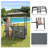 3-Piece Metal Patio Bar Set with Storage Shelves -1840506770