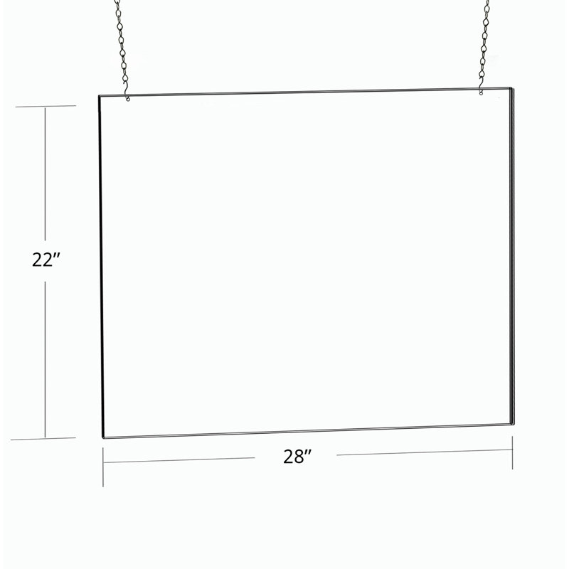 28"W x 22"H Hanging Poster Frame