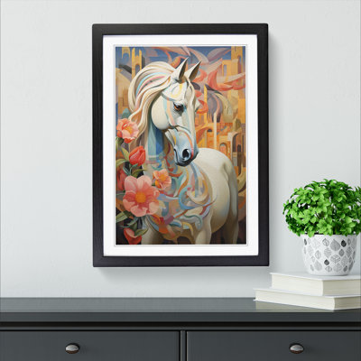 Pony Deco - Single Picture Frame Print on Wood