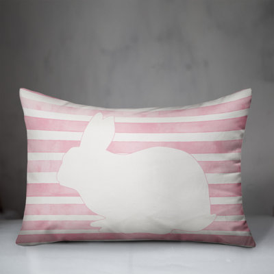 Striped Reversible Throw Pillow