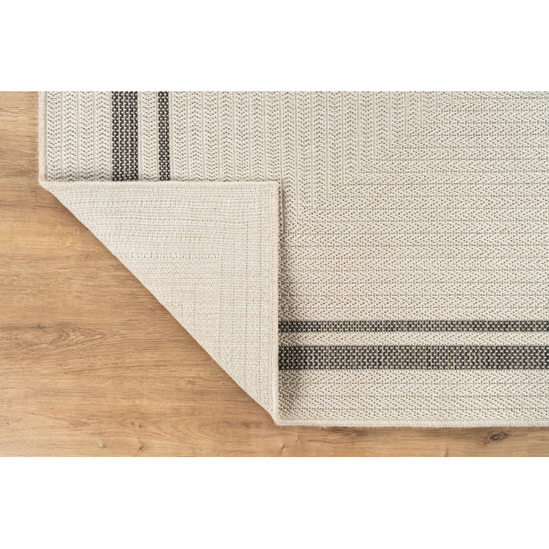 Tapis intérieur / extérieur, Ivoire ivoire, Rectangulaire 2 pi x 3 pi