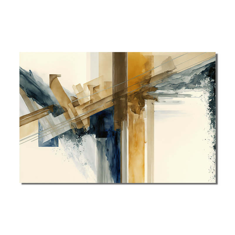 «Modern Watercolor Abstract II», art mural moderne sur toile