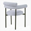 Chaise de salle à manger rembourrée avec pieds en métal (ensemble de 2)-67577332