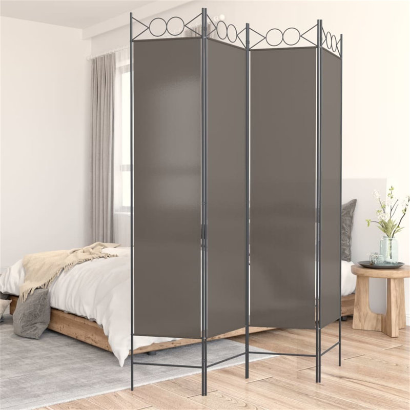 Paravent Javanna, Noir, noir, noir, noir, 4, H 78,7 po x l 63 po