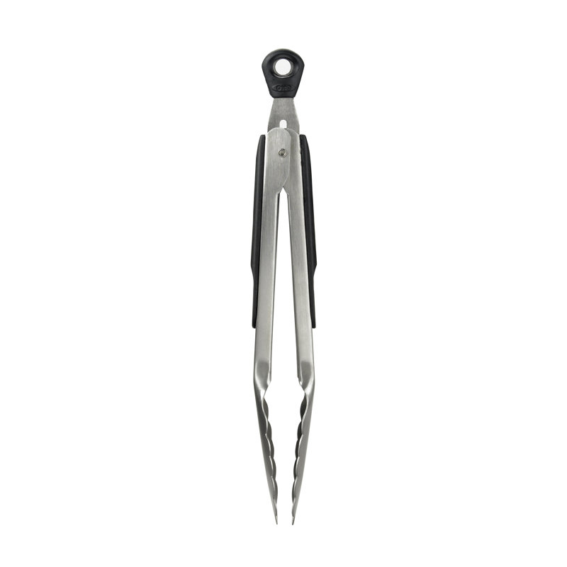 OXO Good Grips Stainless Steel Steel Tongs, 9" L