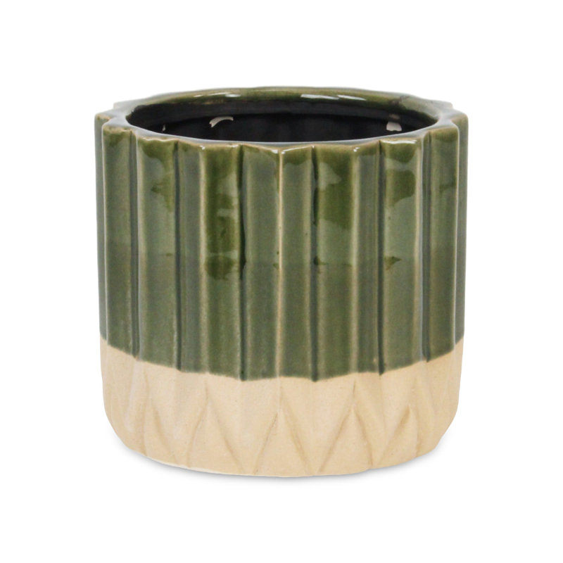 Gyna Handmade Ceramic Pot Planter, 5.75" x 6.5" x 6.5"