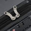 Valise 24 po Hardshell ABS à carreaux, valise de voyage extensible durable avec roulettes, serrure TSA