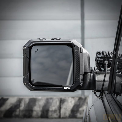 Aluminum Rearview Mirror Rain Shield Frame Designed Specifically Compatible With 2021+Ford Bronco