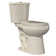 Bllo 17" Tall Seat 2-Piece Toilet 1.1/1.6 GPF Dual Flush Round Map Flush 1000g with Soft Close Seat