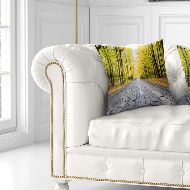Coussin paysage imprimé, 16 po x 1 po, Coussin décoratif