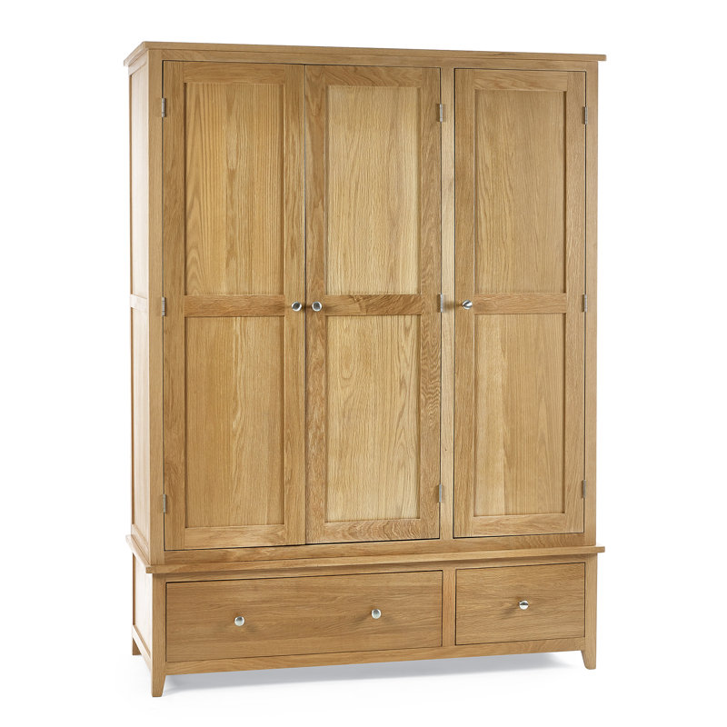 Herberts 3 Door Solid Wood Wardrobe