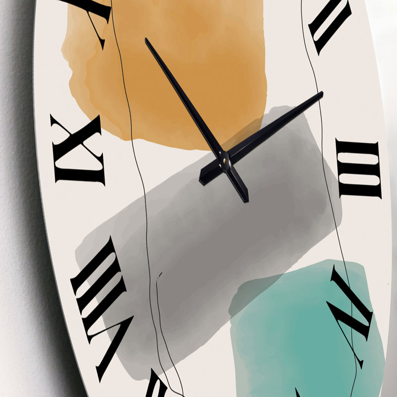 Minimal élémentaire organique et géométrique compostions XX XXII - horloge murale moderne, Petit