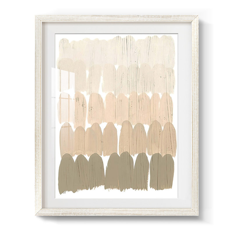 Earth Tone Swatch II - Impression encadrée, H 28,5 po x l 20,5 po, Blanc