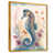 Toile avec cadre flottant or