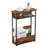 Multi-Functional Narrow End Table, Rustic Brown, Perfect For Small Spaces