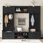 4-In-1 Detachable Hall Tree With Storage And 7 Hooks, Multiple Functions Hallway Coat Rack With Storage Drawers And Cabinet, Shoe Bench For Entryway Hallway-1244438125