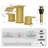 Forious® Ultra Waterfall Widespread Bathroom Faucet with Drain Assembly-95110732