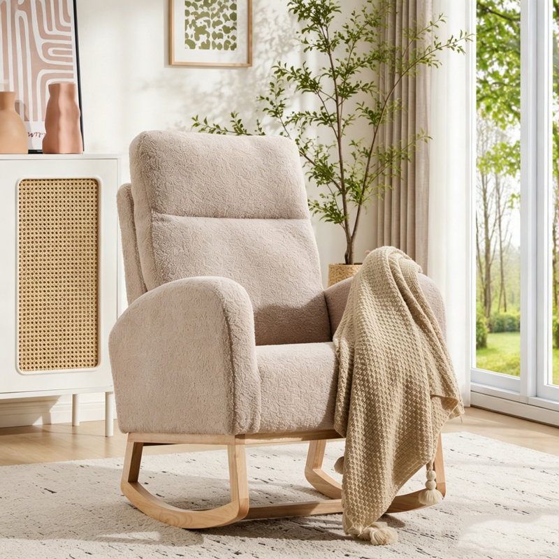 Chaise berçante Modern, White