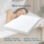 Matelas moyen en mousse viscoélastique gélifiée, blanc-440001805-448963694