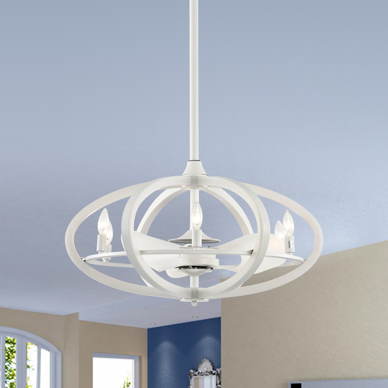 Ventilateur de plafond à 3 pales de 29 po avec télécommande et ensemble d'éclairage inclus