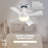 Bell + Howell Socket Fan Ceiling Fan with 1000 Lumens Warm Light-97726050