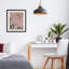 «Pink Tennis Racket & Daisies», reproduction sous verre encadrée, design par LSR Design Studio-1772223632-1772223634