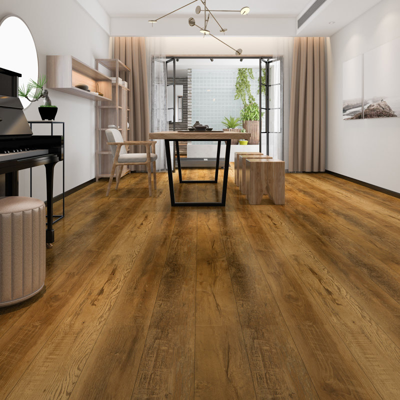 6.5mm Thick 7'' W x 48'' L Vinyl Plank, Brown