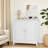 White Double Door Storage Cabinet