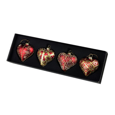 7cm Glass Holiday Shaped Ornament