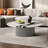 Italian simple round marble coffee table-104312842